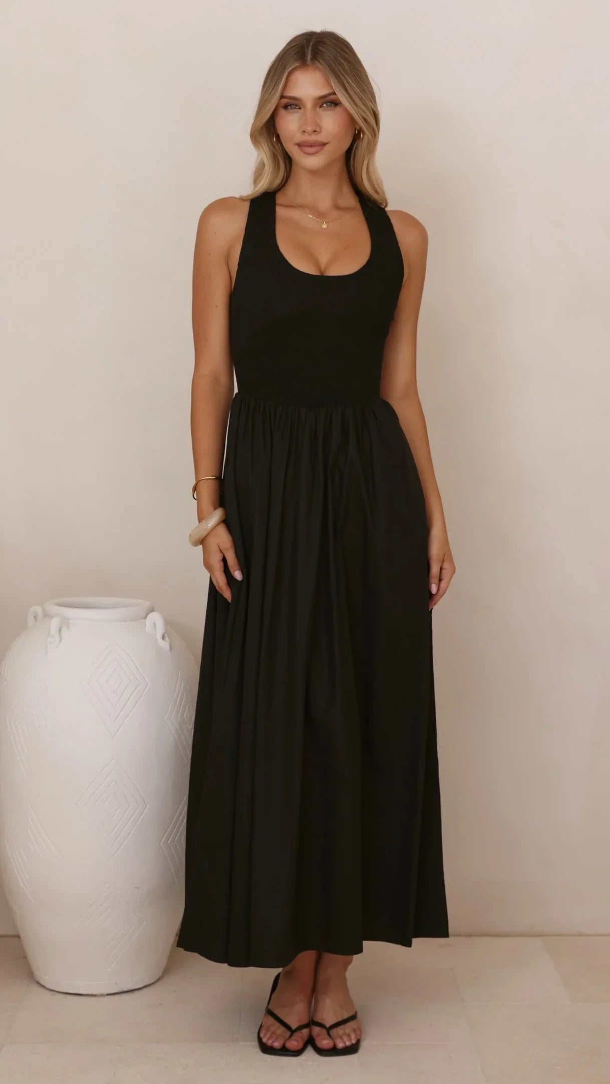 Maia Maxi Dress - Black