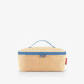 Coolerbag M Pocket Raffia Blue