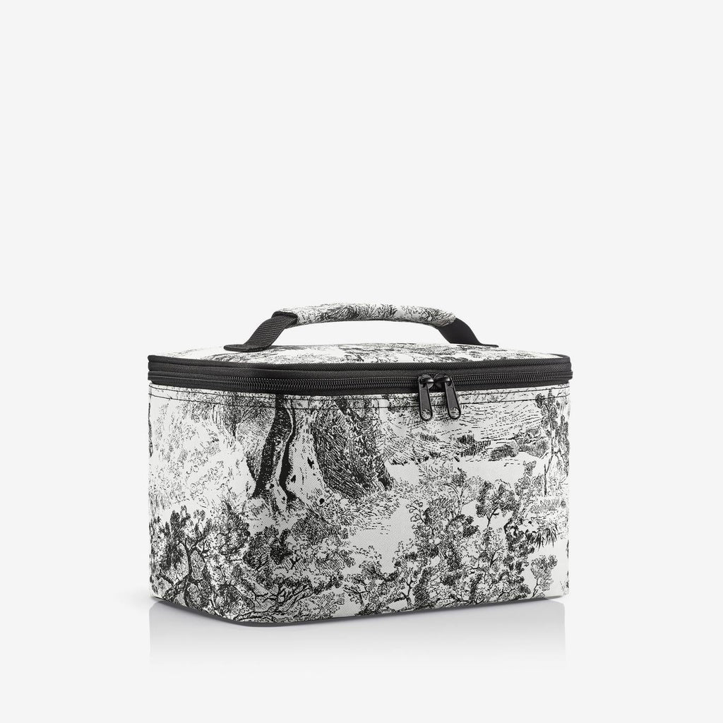 Cosmetic Case Jacquard Grey