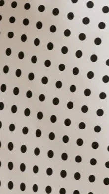 Daphne Maxi Dress - Cream Polka