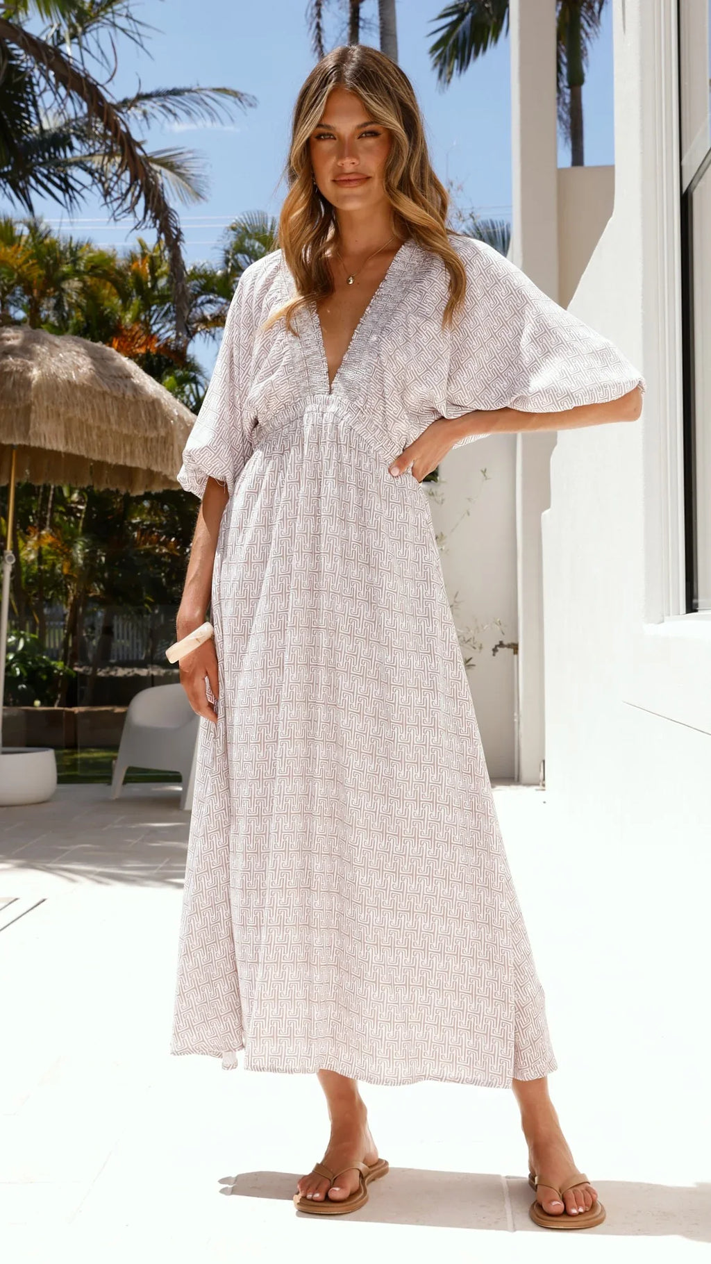 Camille Midi Dress - Atlas Print