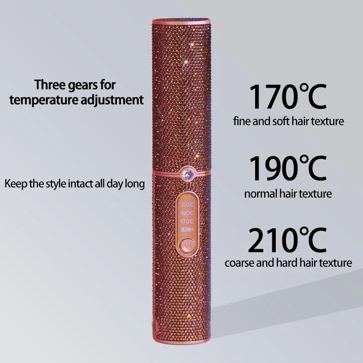 Wireless Cordless Hair Straightener 5000mAh Portable Flat Iron