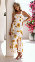 Samantha Maxi Dress - Sunflower Print