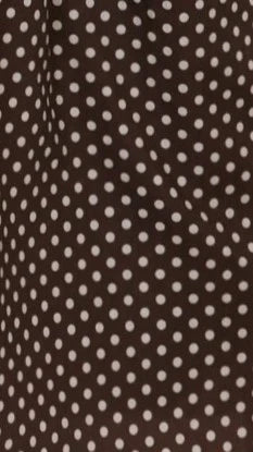 Rachel Tie Back Maxi Dress - Chocolate/White Spot
