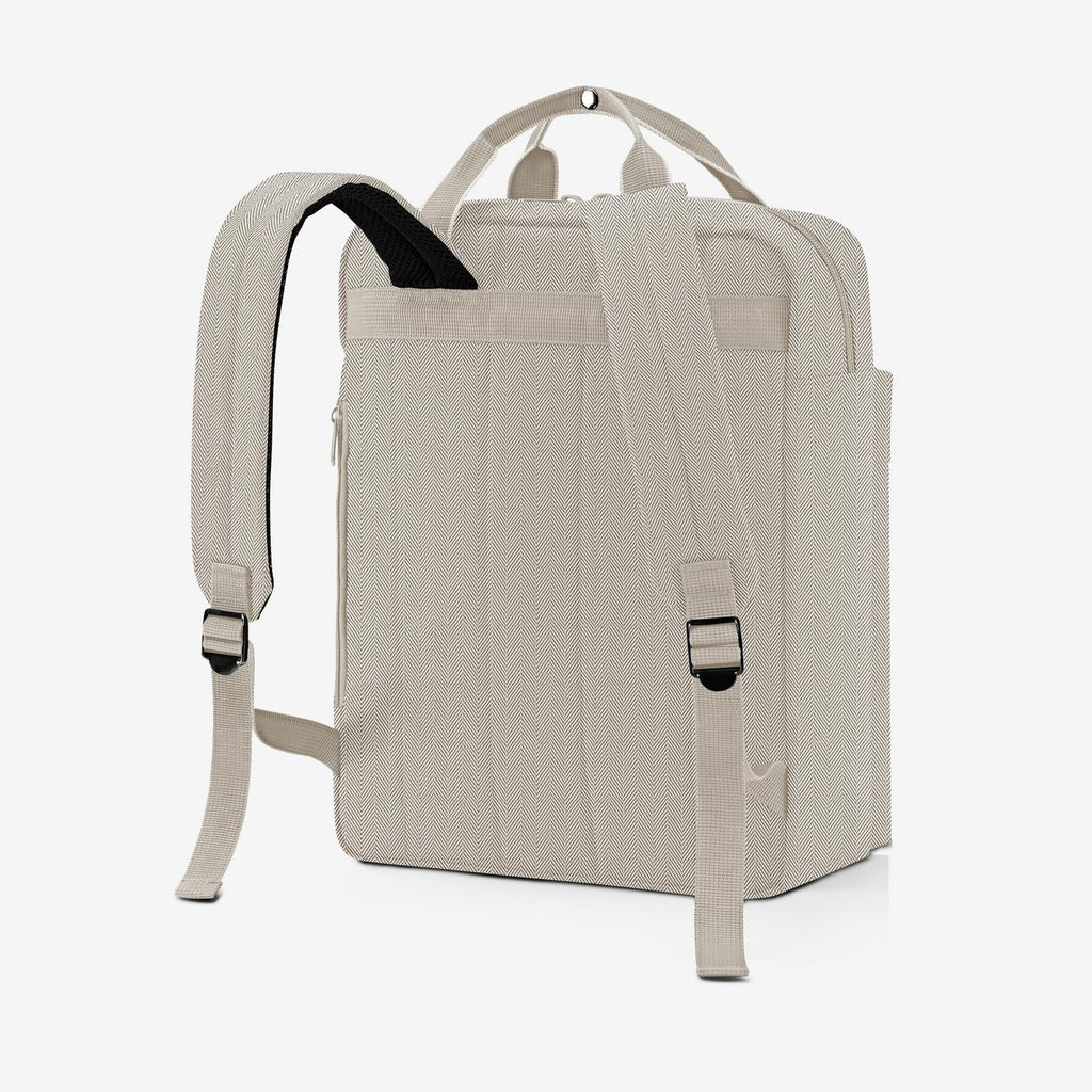 Allday Backpack M Herringbone Sand
