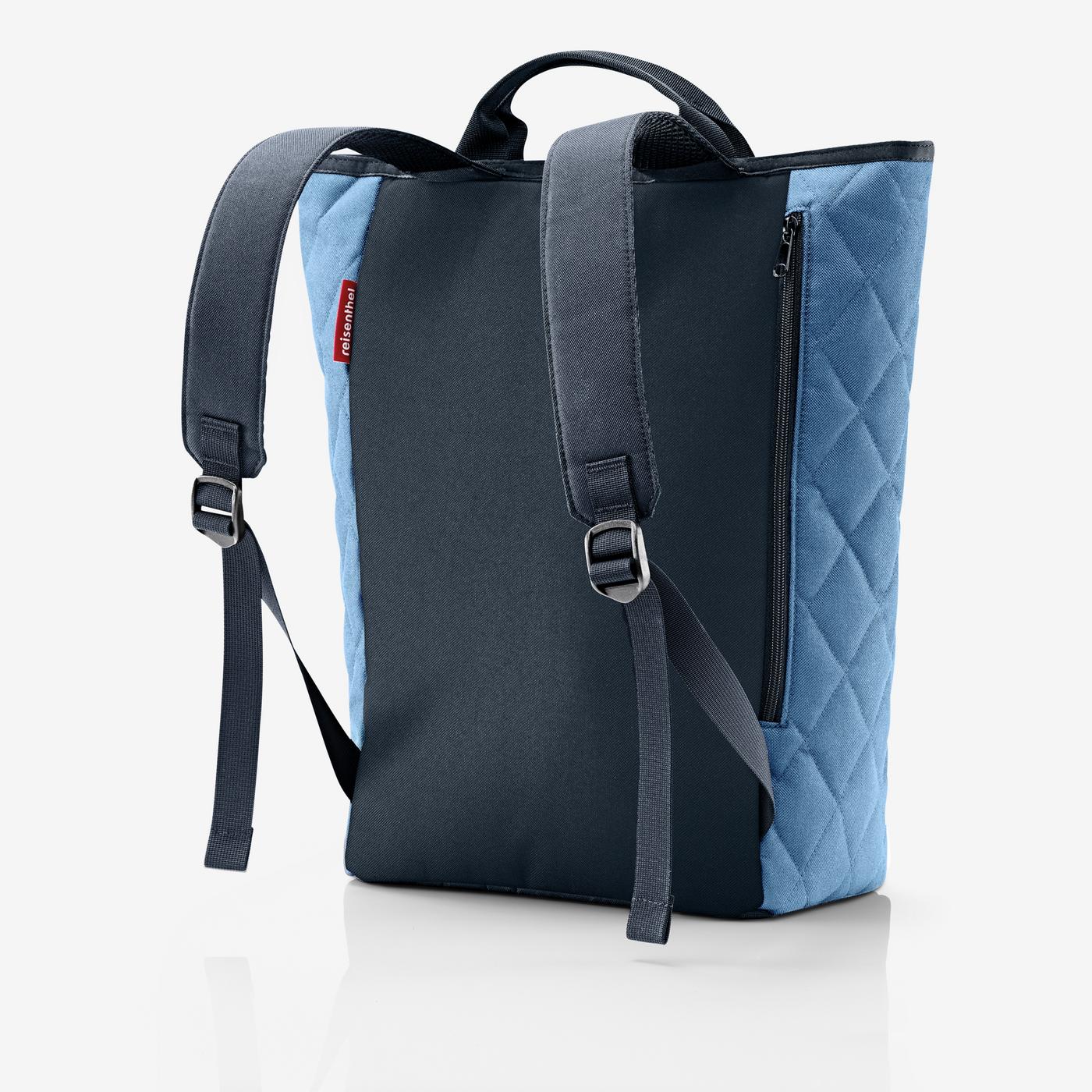 Shopper-Backpack Rhombus Blue