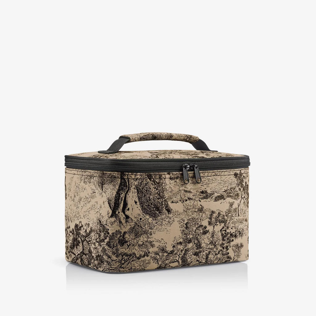 Cosmetic Case Jacquard Brown