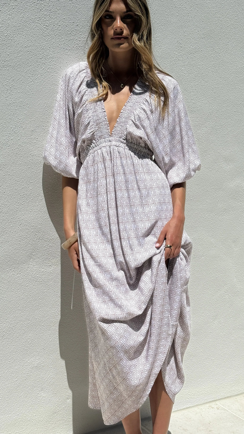 Camille Midi Dress - Atlas Print