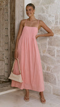 Stayla Maxi Dress - Coral