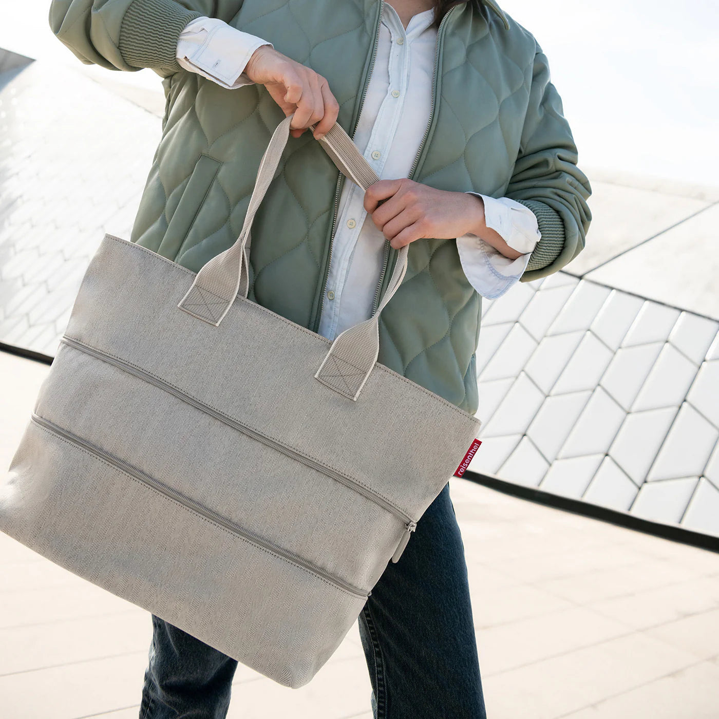 Shopper E1 Herringbone Sand
