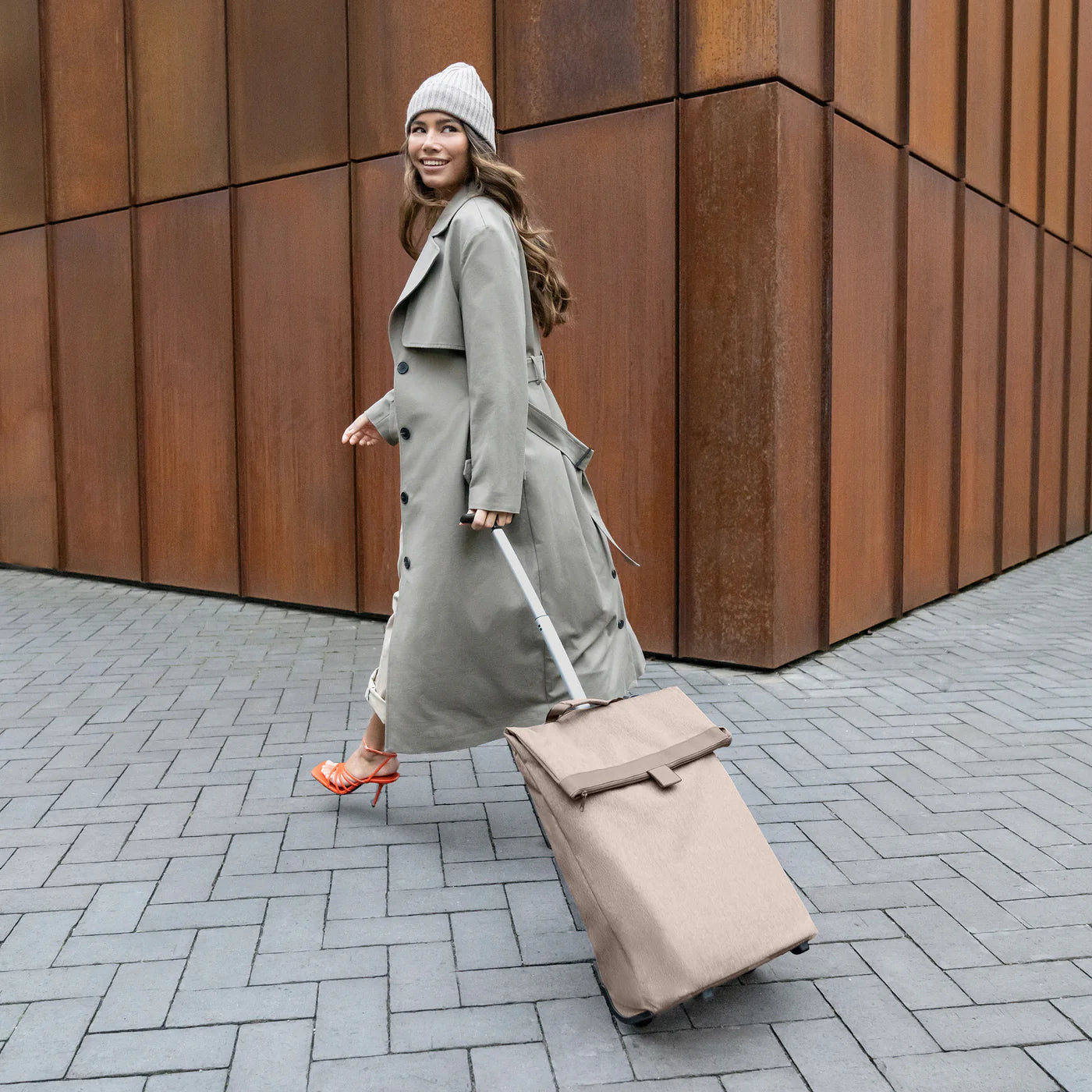 Trolley M Herringbone Mokka