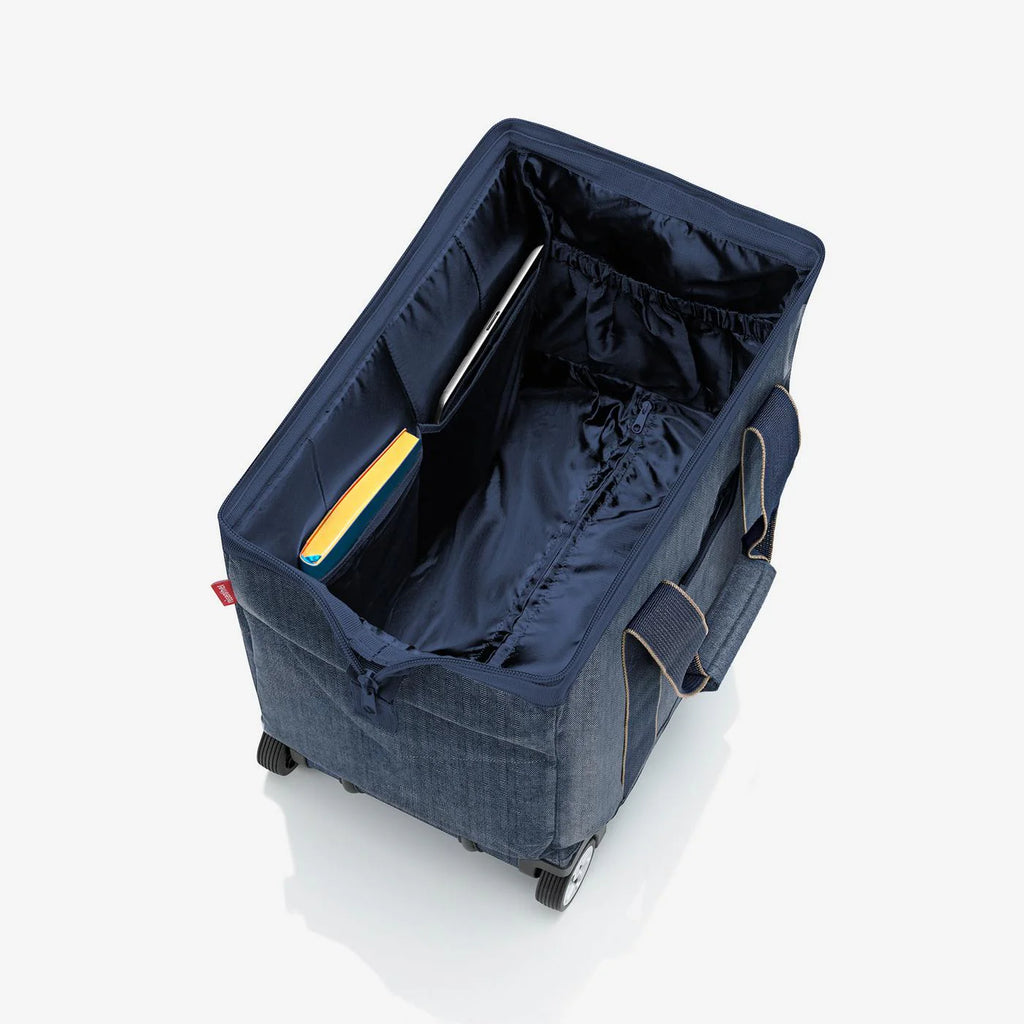 Allrounder Trolley Herringbone Dark Blue