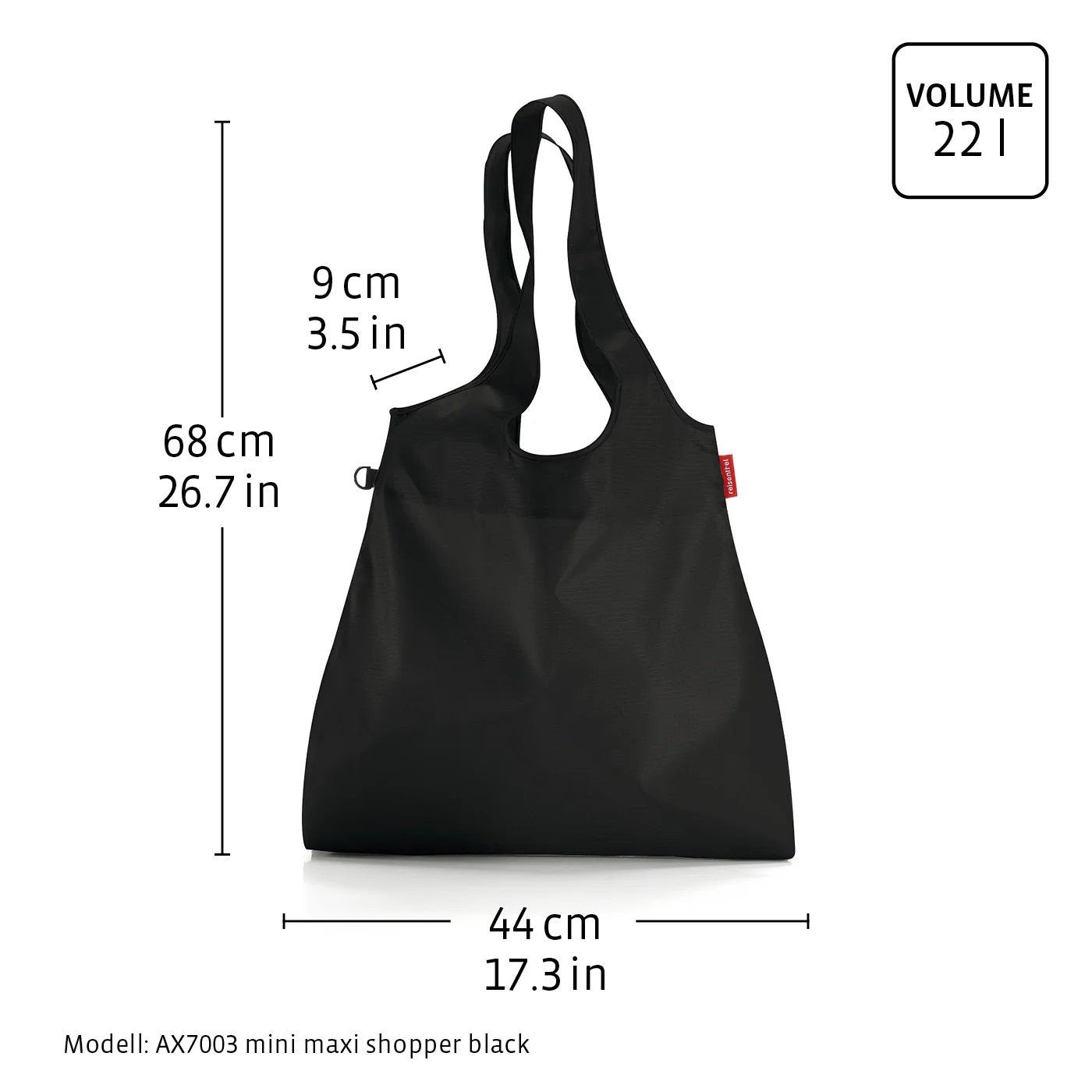 Mini Maxi Shopper L Red