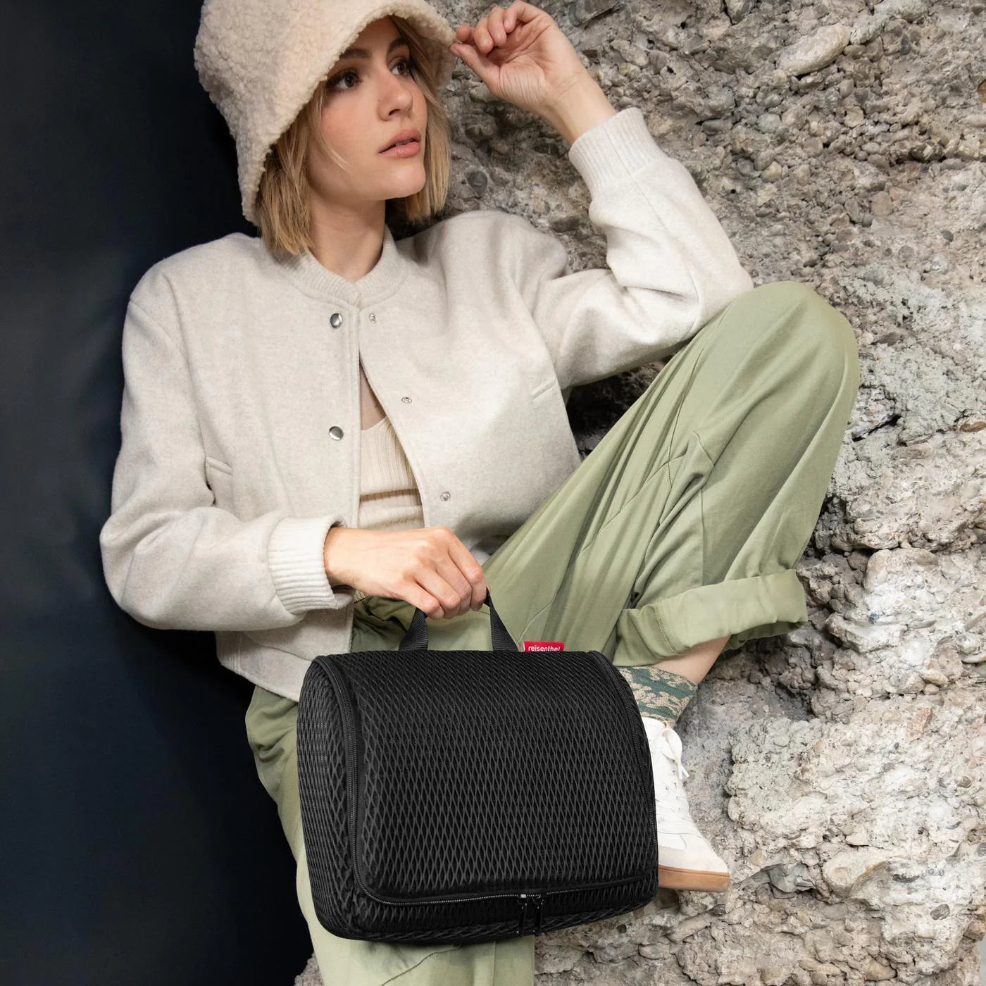 Toiletbag Xl Mesh Black