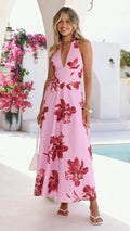 Skye Maxi Dress - Pink Floral