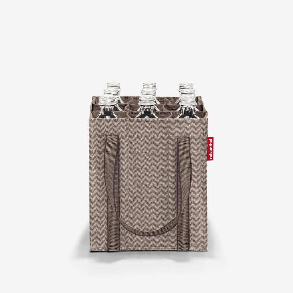 Bottlebag Herringbone Mokka