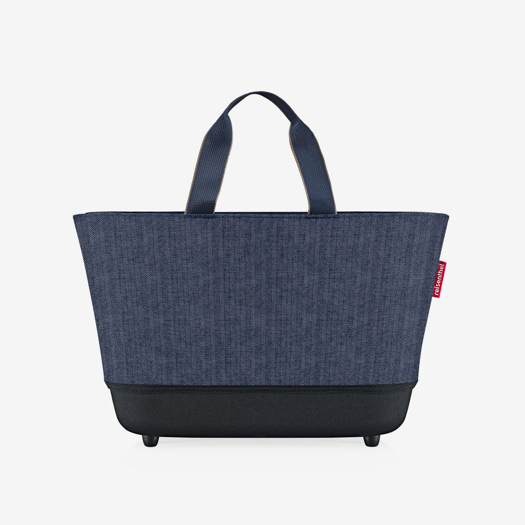 Shoppingbasket Herringbone Dark Blue