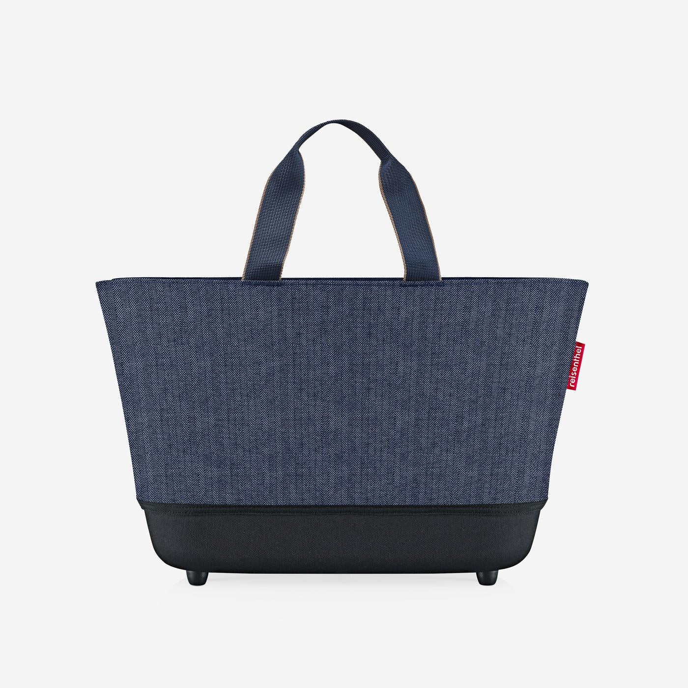 Shoppingbasket Herringbone Dark Blue