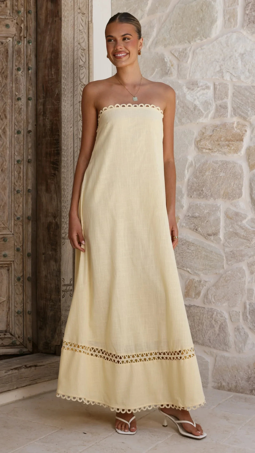 Sandra Maxi Dress - Yellow