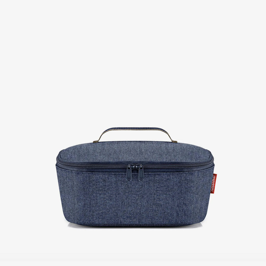Coolerbag M Pocket Herringbone Dark Blue