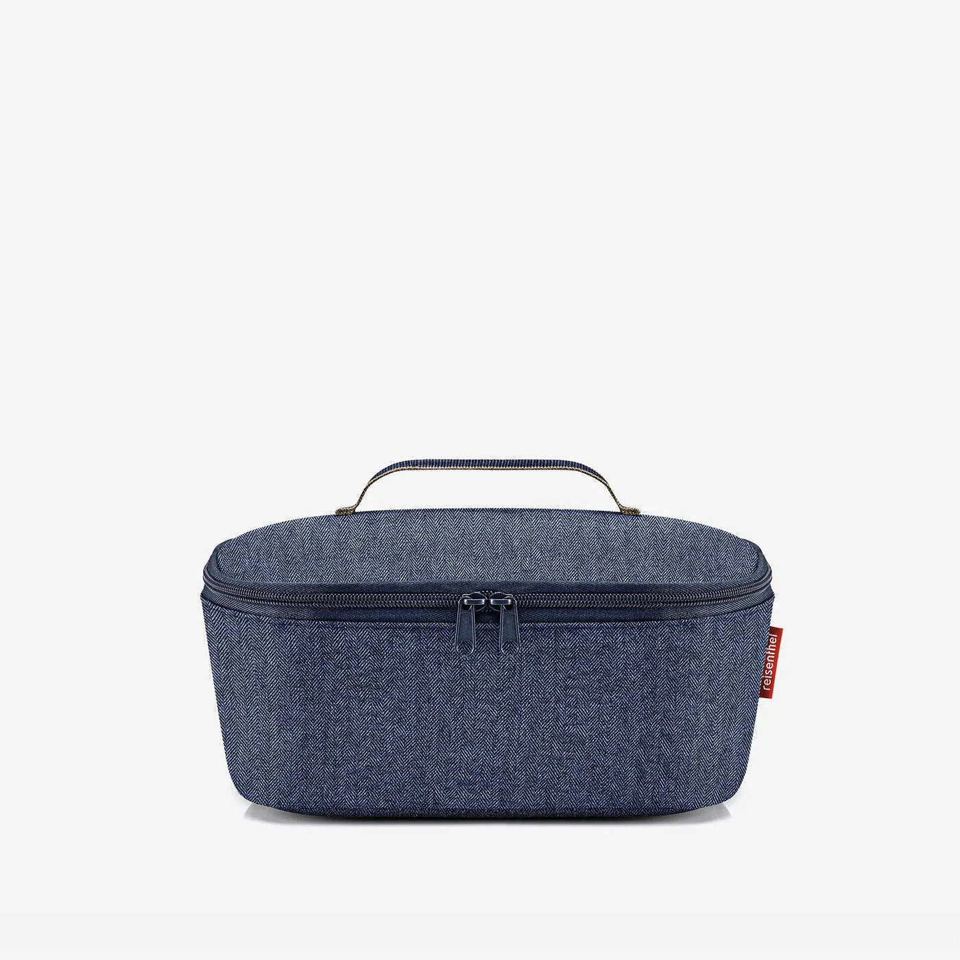Coolerbag M Pocket Herringbone Dark Blue