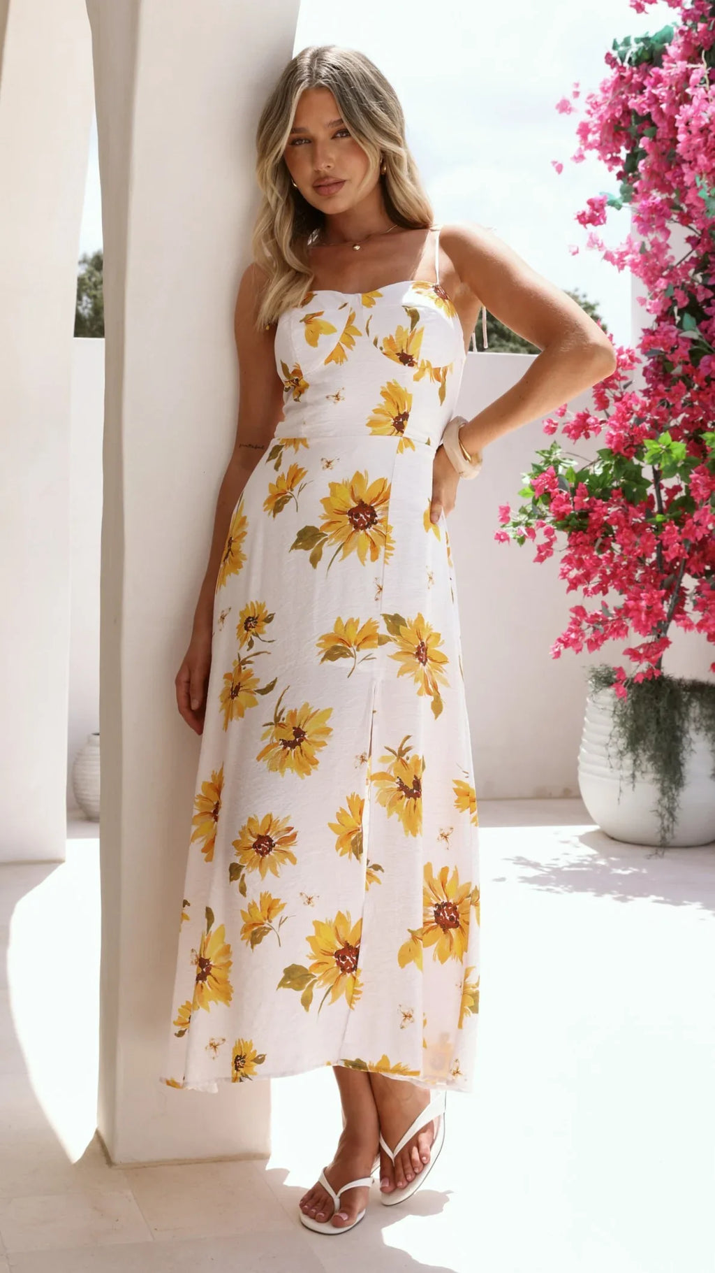 Samantha Maxi Dress - Sunflower Print