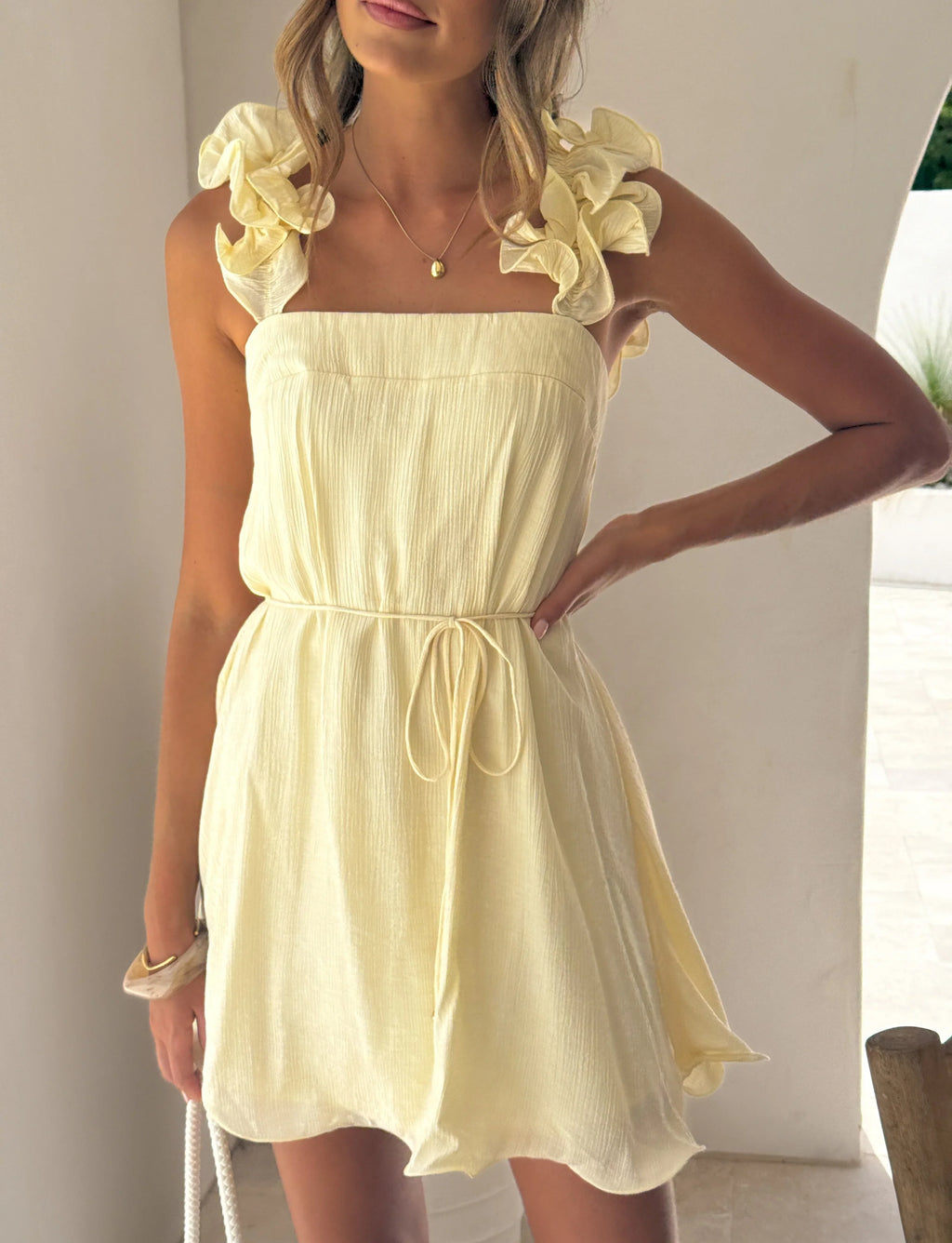 Rita Mini Dress - Butter