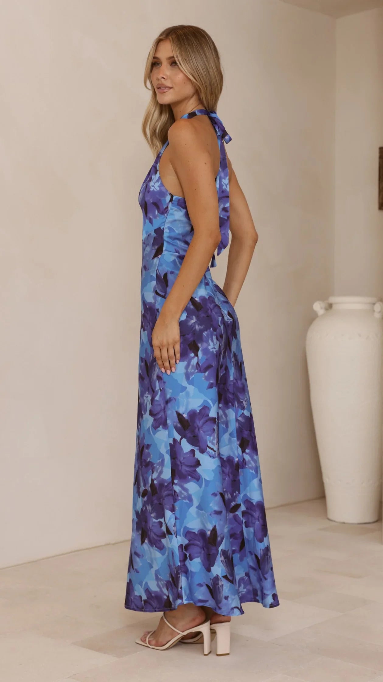 Oralia Maxi Dress - Blue Floral