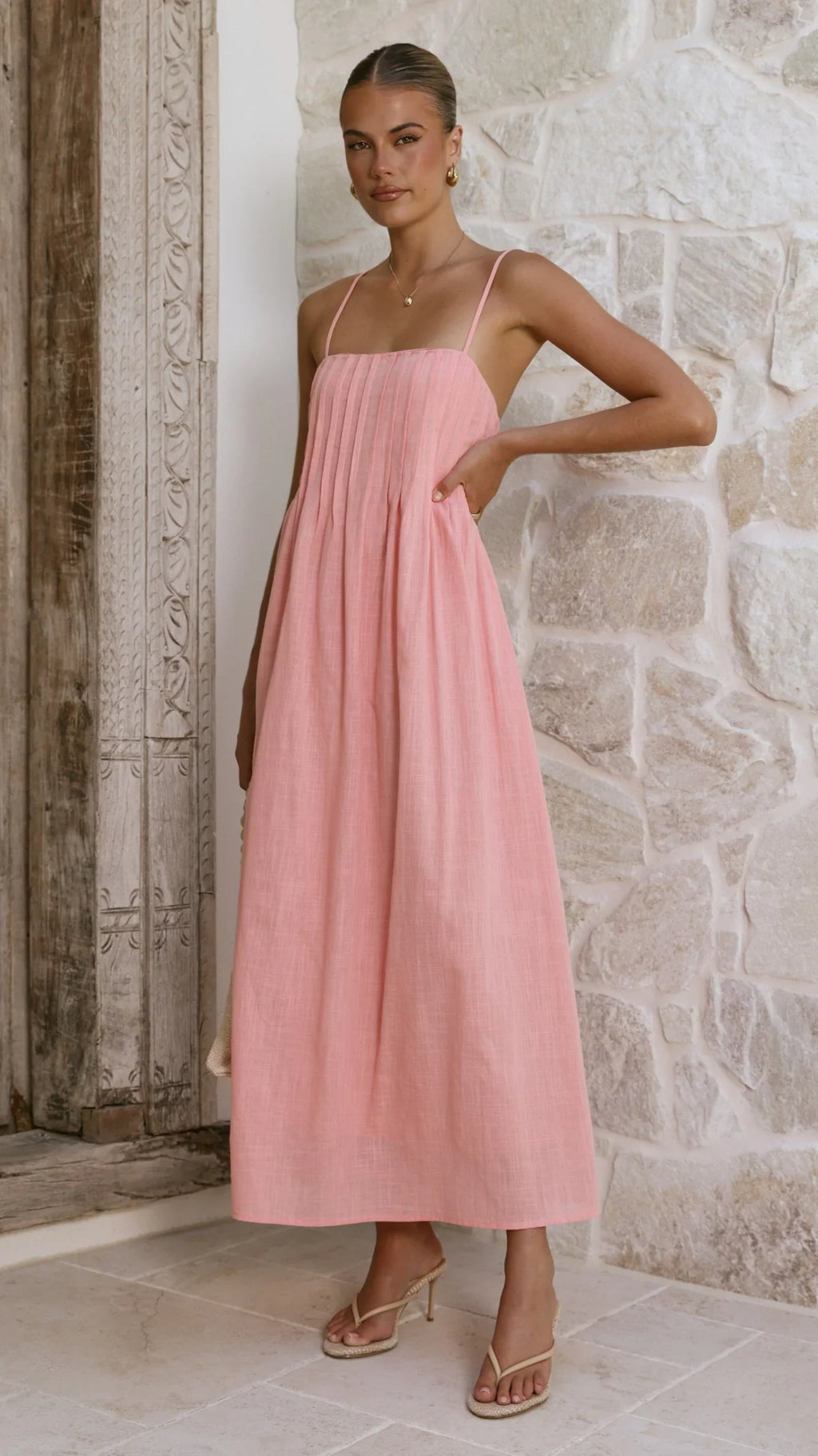Stayla Maxi Dress - Coral