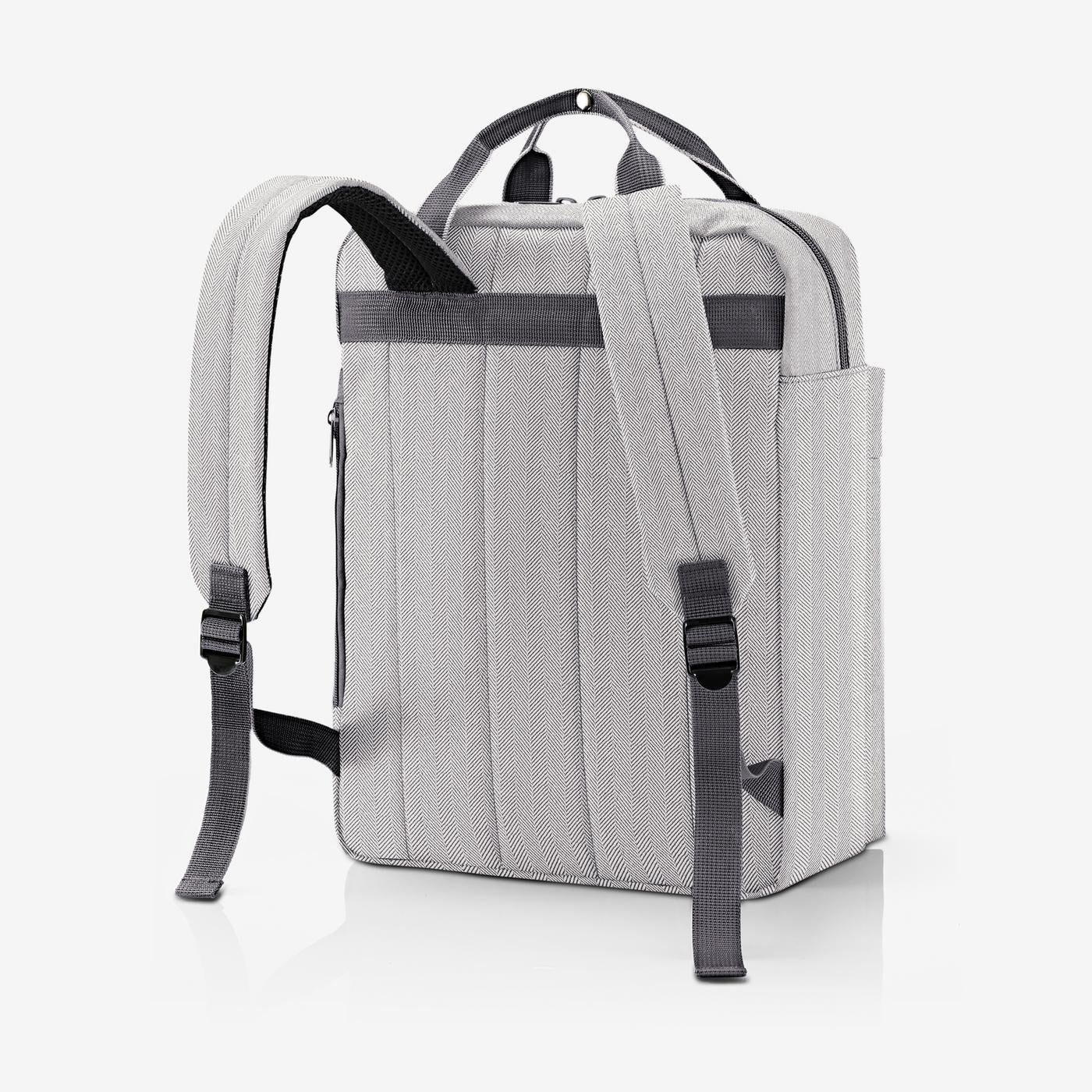Allday Backpack M Herringbone Grey