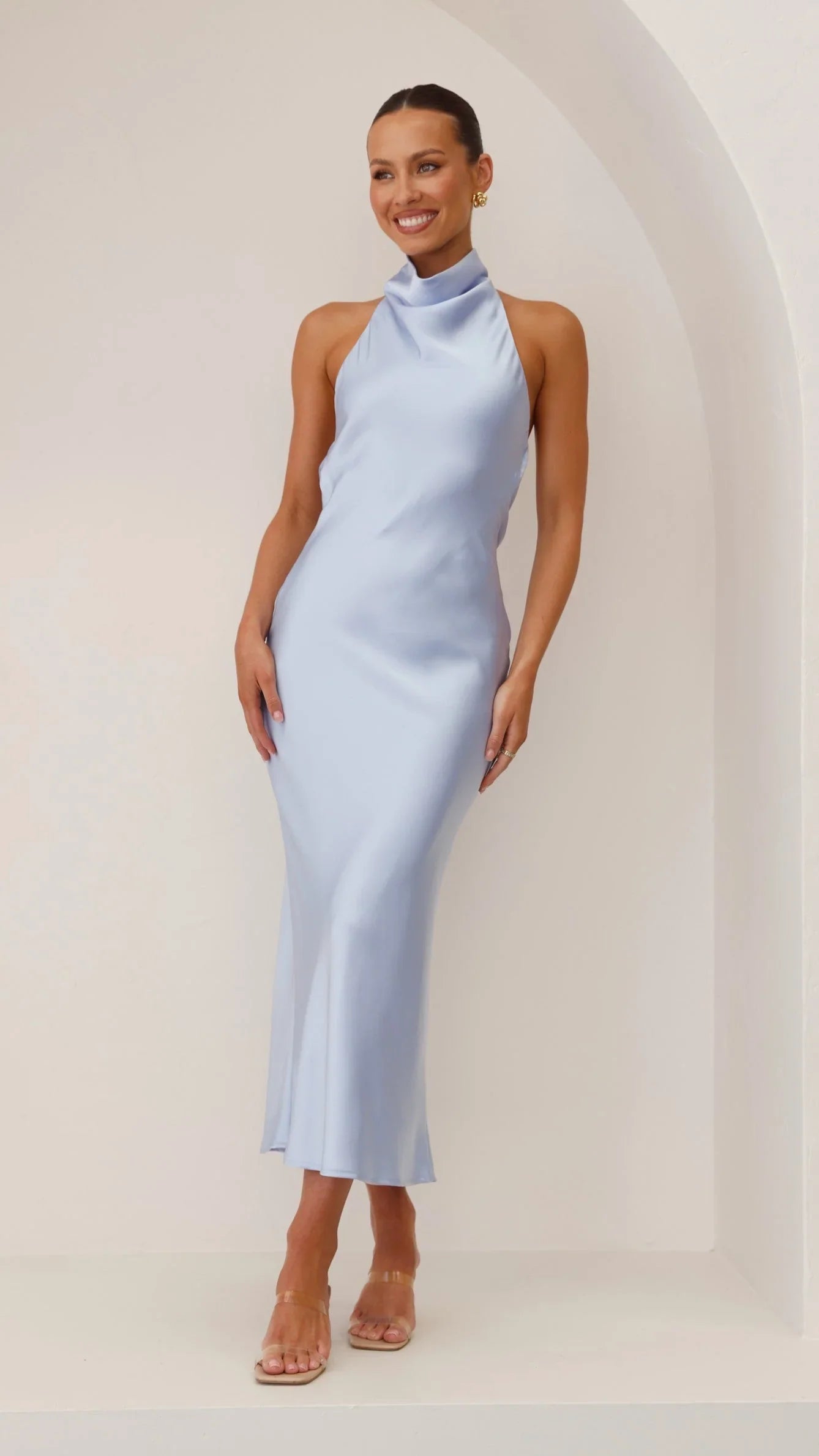 Rina Midi Dress - Blue