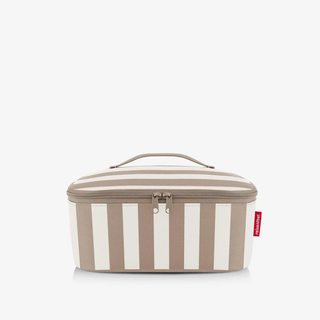 Coolerbag M Pocket Summerstripes Coffee