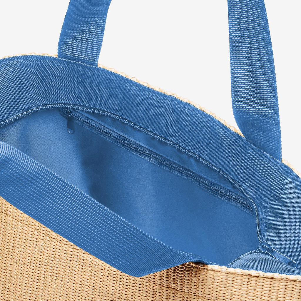 Shopper M Raffia Blue