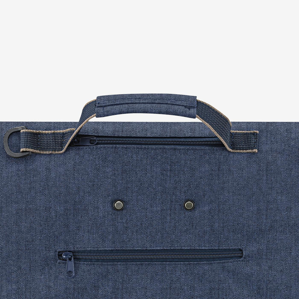 Trolley M Herringbone Dark Blue