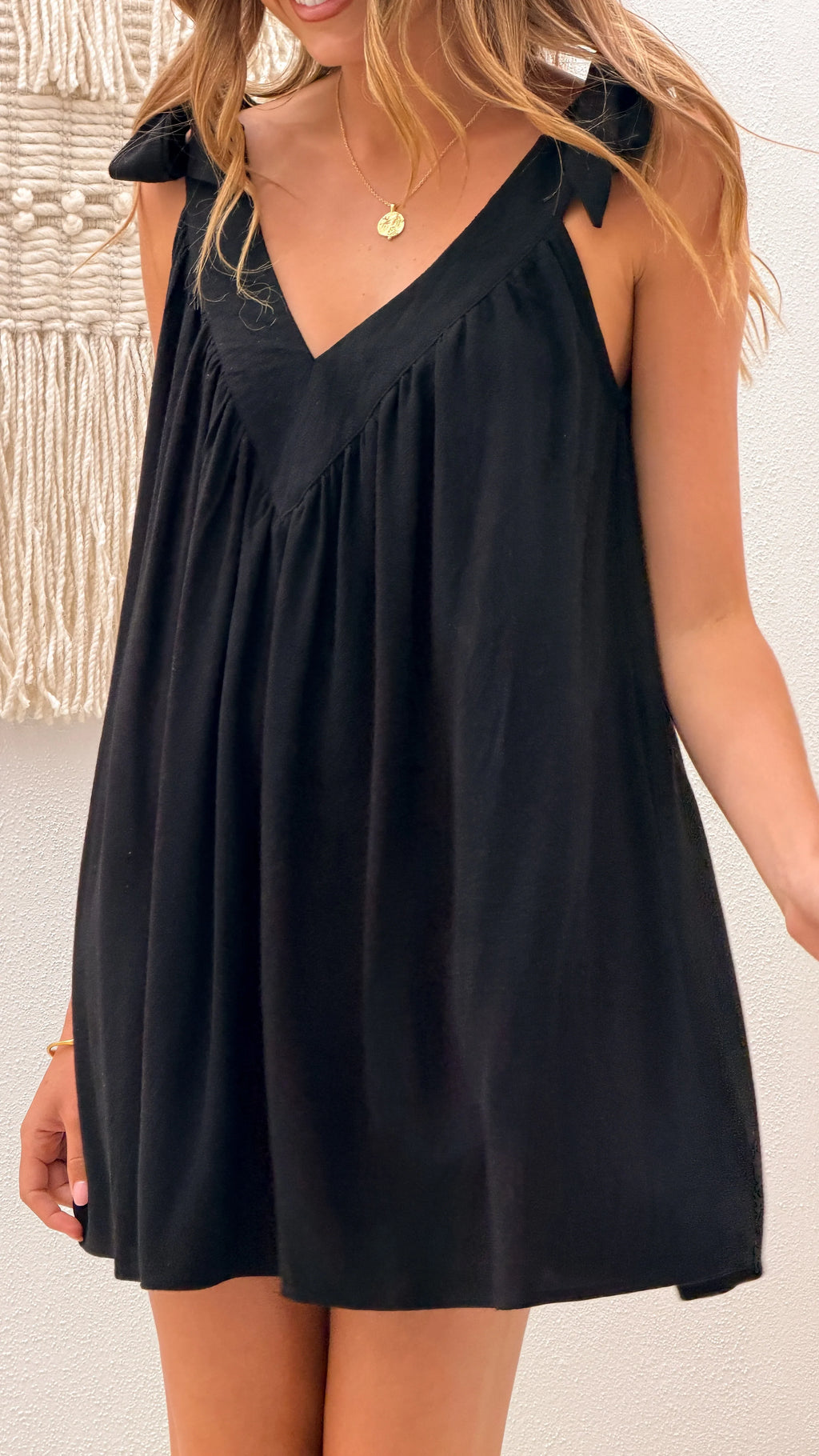 Lanna Mini Dress - Black
