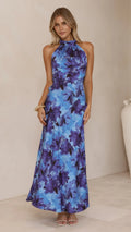 Oralia Maxi Dress - Blue Floral