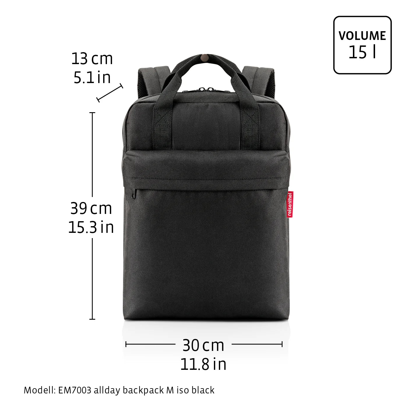 Allday Backpack M Iso Black