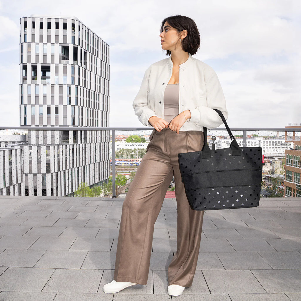 Shopper E1 Glossy Dots Black