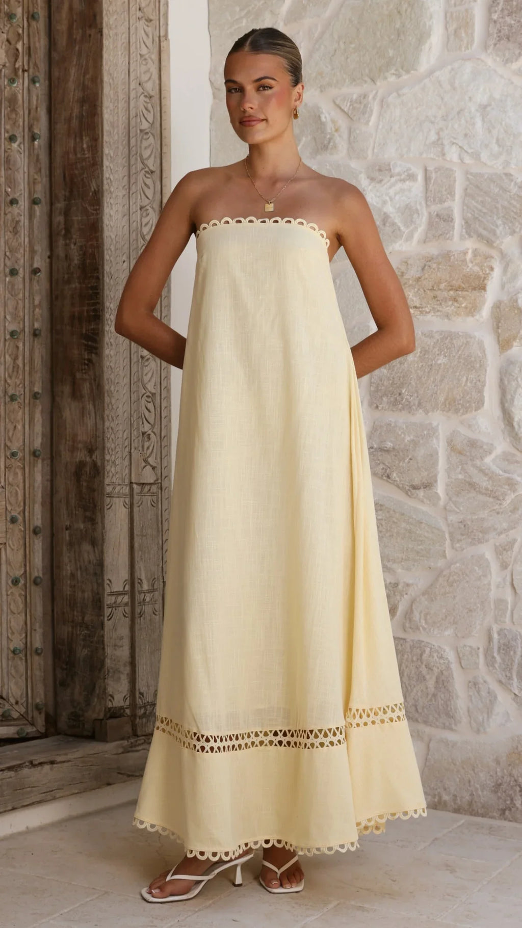 Sandra Maxi Dress - Yellow