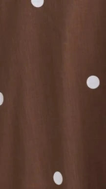 Sandra Maxi Dress - Chocolate/White Polka