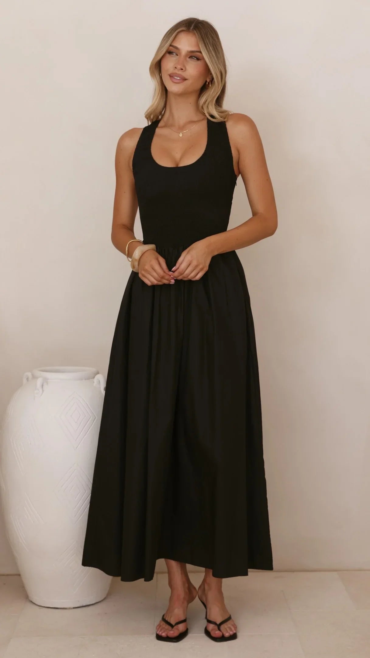 Maia Maxi Dress - Black