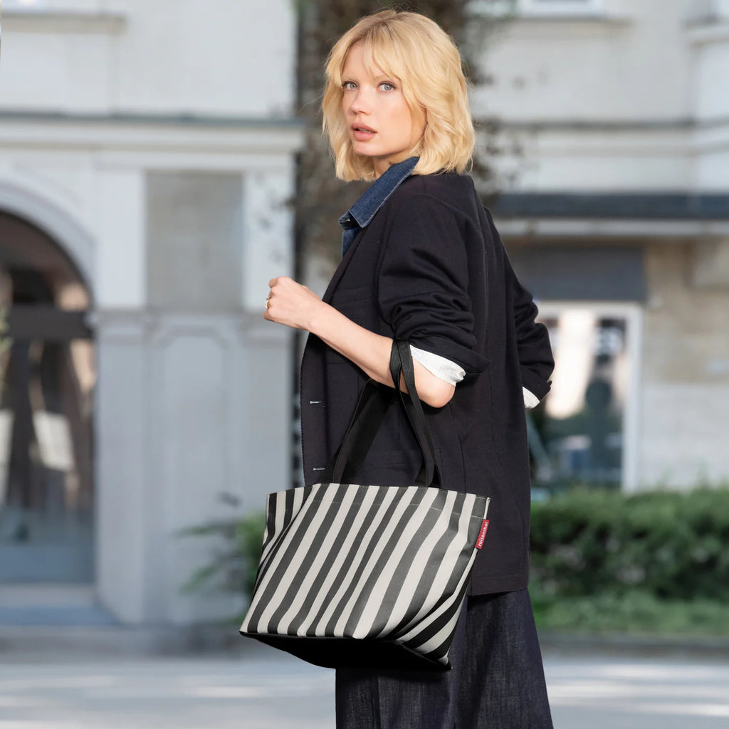 Shopper M Summerstripes Black