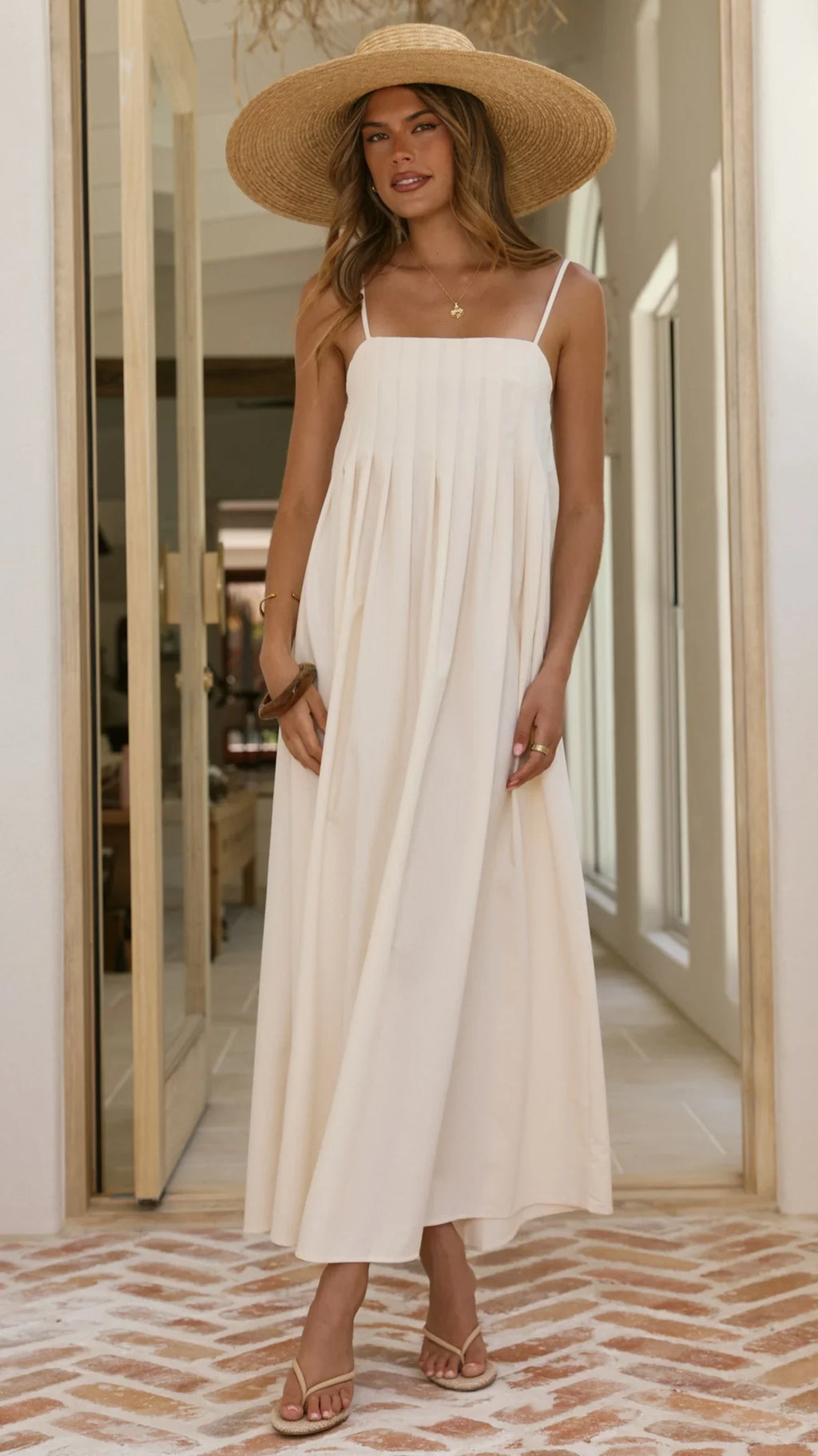 Fiorella Maxi Dress - Cream