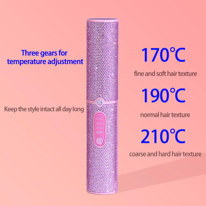 Wireless Cordless Hair Straightener 5000mAh Portable Flat Iron