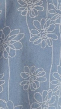 Hanae Mini Dress - Denim Flower