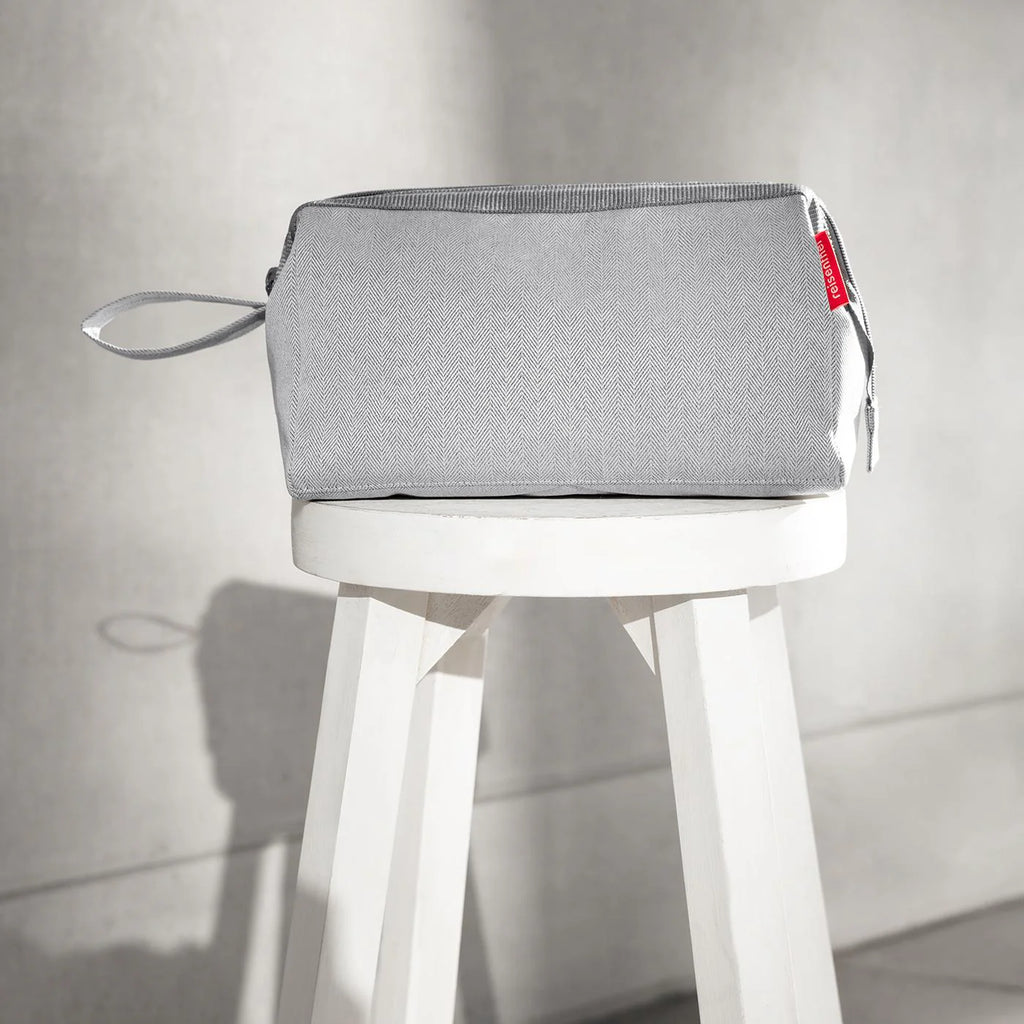 Travelcosmetic Herringbone Grey