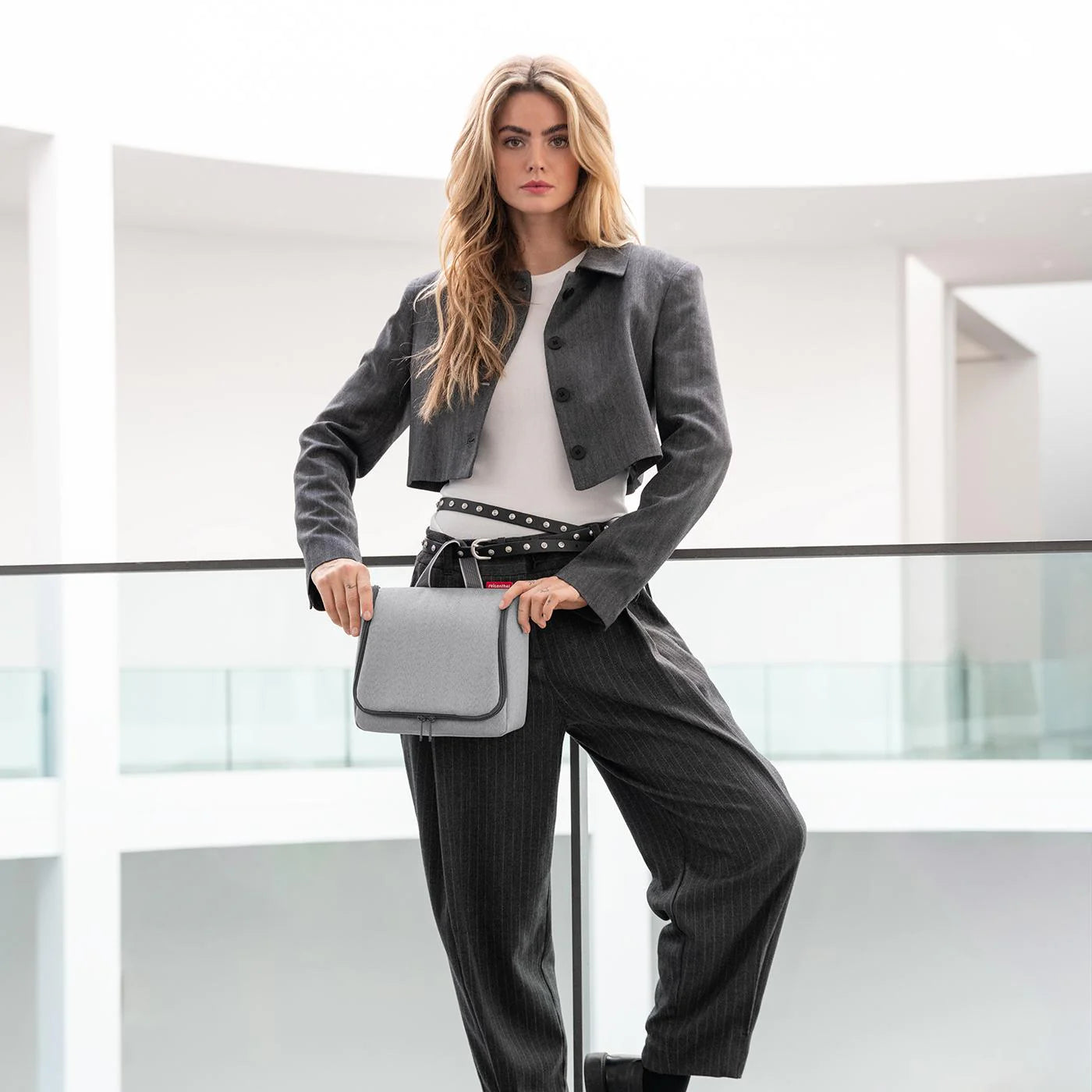 Toiletbag Herringbone Grey