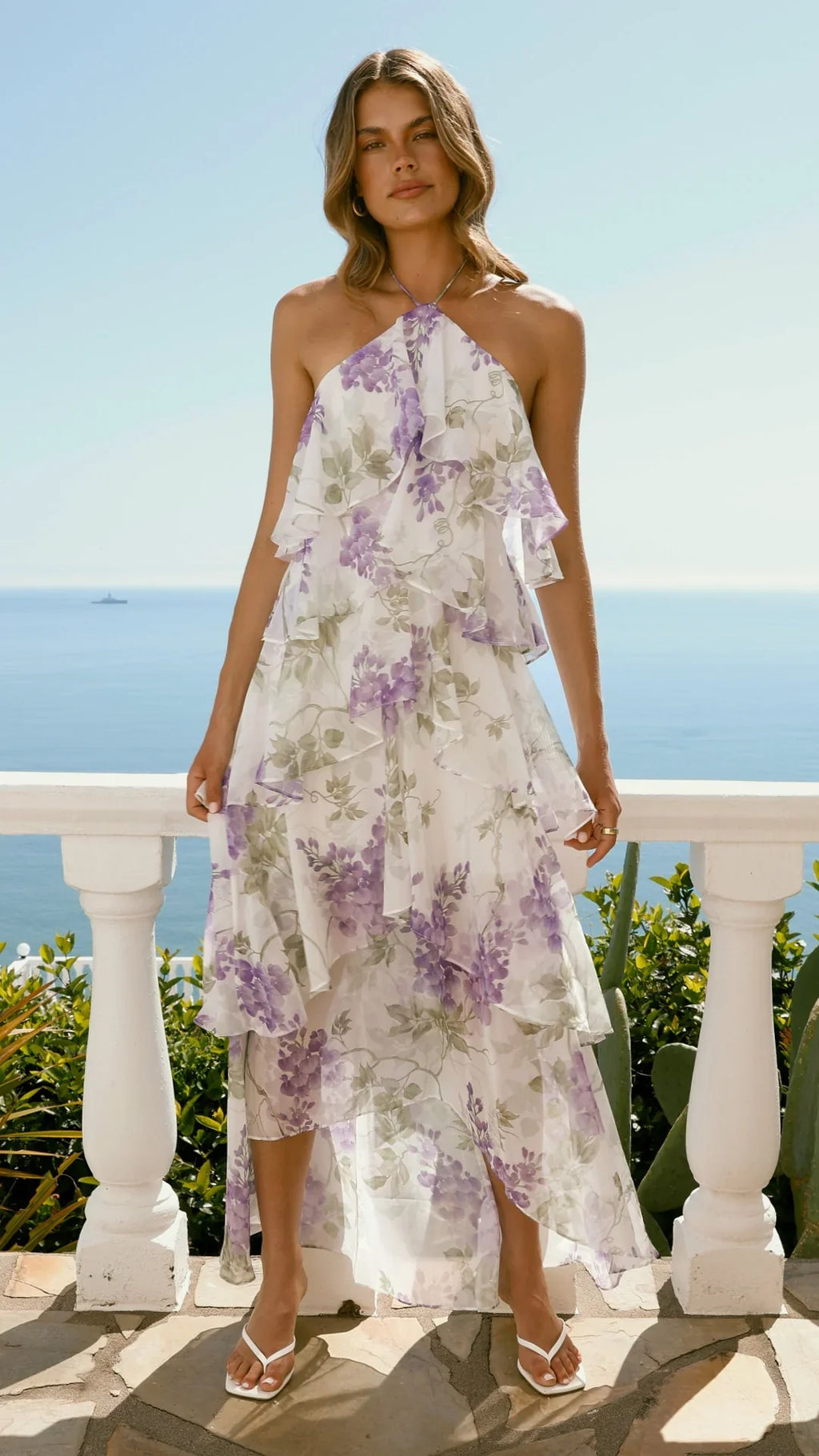 Soho Maxi Dress - Lilac Floral