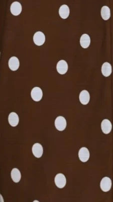 Balina Maxi Dress - Chocolate Polka
