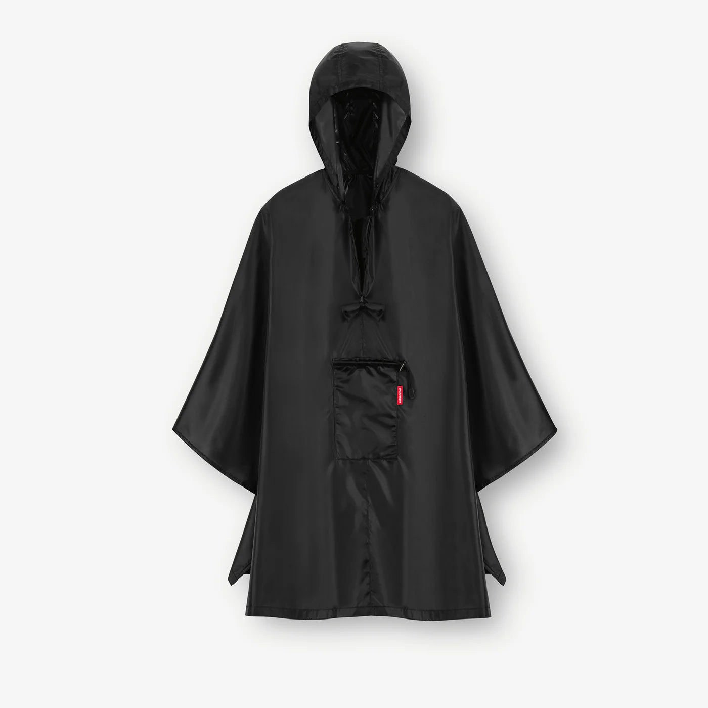 Mini Maxi Poncho Black